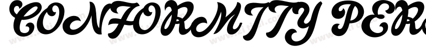 CONFORMITY PERSONAL字体转换